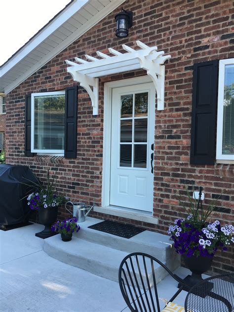 small pergola over front door